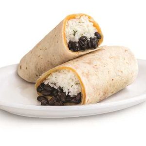 "Black Bean, Rice, & Cheese Burrito"